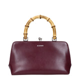 Jil Sander red leather handbag F87160