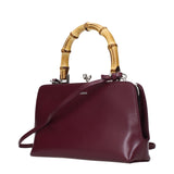 Jil Sander red leather handbag F87160