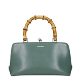 Jil Sander green leather handbag F87160