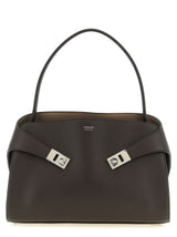 Brown Calfskin Shoulder Bag