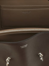 Brown Calfskin Shoulder Bag