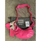 BALENCIAGA XS Le Cagole Lambskin Leather Shoulder Bag