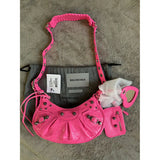 BALENCIAGA XS Le Cagole Lambskin Leather Shoulder Bag